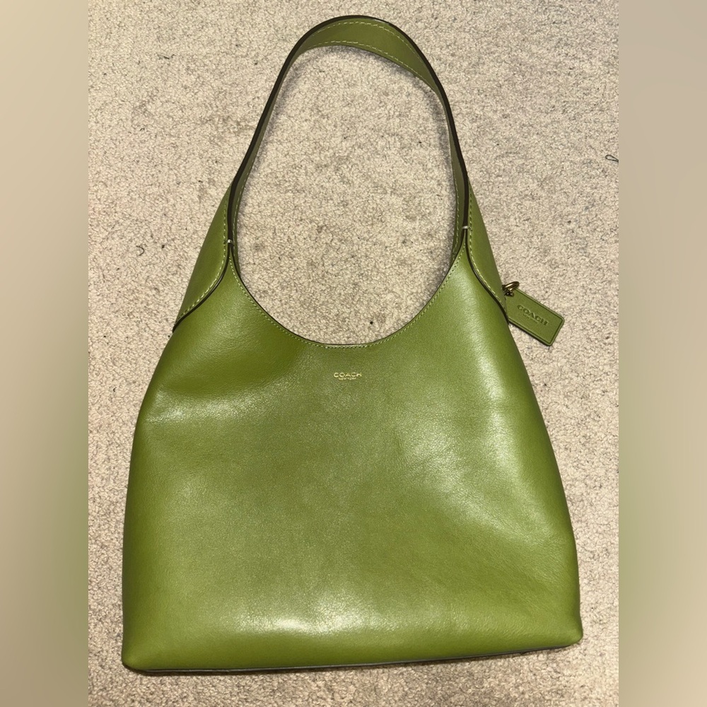 SOLD! Coach Brooklyn 28 in Dark Lime